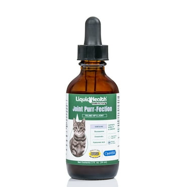 LIQUIDHEALTH Glucosamine Cat Joint Supplement for Hip Pain & Joint Pain Relief, 2.3 Oz