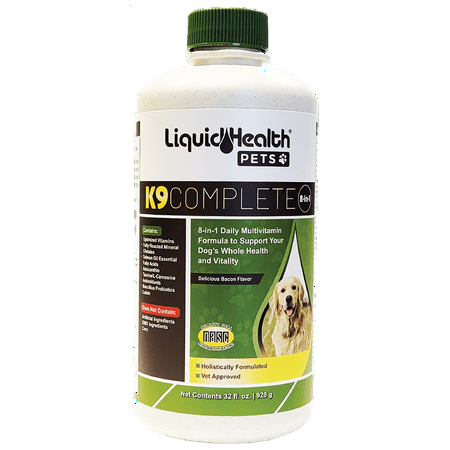 LIQUIDHEALTH K9 Complete 8-in-1 Multivitamin for Dogs Immune Support & Wellness, 32 Fl. Oz