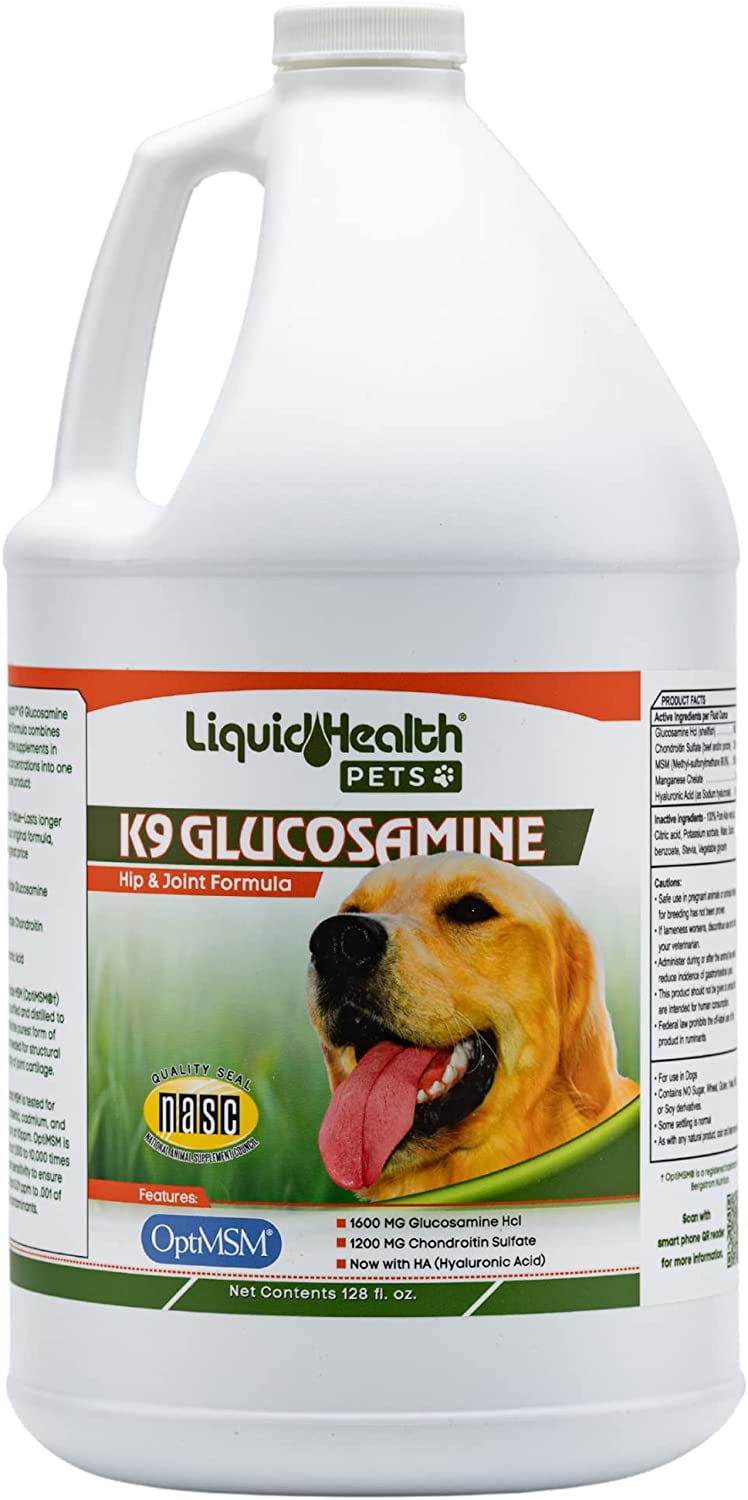 128 Fl. Oz. Liquid Vitamin for Dogs LIQUIDHEALTH K9 Glucosamine Hip Joint Juice in Ethiopia at ETB 21942 Rating 5