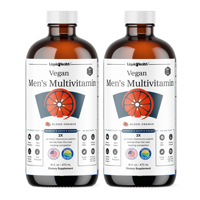 LIQUIDHEALTH Liquid Vitamins for Men Vegan Multivitamins Men’s
