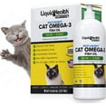 LIQUIDHEALTH Omega 3 Fish Oil Cat Supplements & Vitamins with EPA, DPA & DHA, 8 Oz