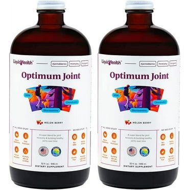 LIQUIDHEALTH Optimum Joint Support Supplement with Glucosamine & Chondroitin, 32 fl Oz 2-Pack