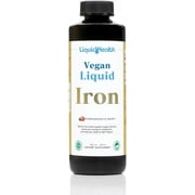 LIQUIDHEALTH Vegan Liquid Iron Supplement for Immune Support, Pomegranate Berry 16 fl Oz