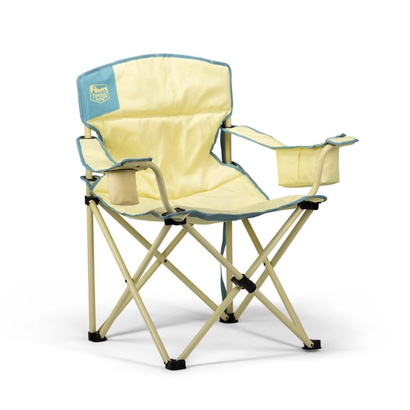 Timber Ridge LIRA™ Oversized Camping Chair with Built-In Cooler, Folding Outdoor Chair with Cup Holder & Storage Pocket, Desert Oasis