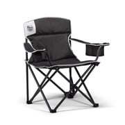 Timber Ridge LIRA  Oversized Camping Chair with Built-In Cooler, Folding Outdoor Chair with Cup Holder & Storage Pocket, Obsidian Peak