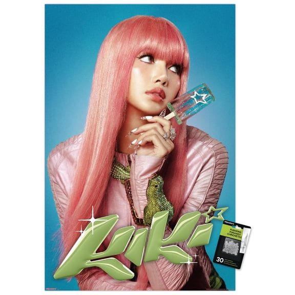 LISA - Kiki Blue Wall Poster with Pushpins, 22.375" x 34"