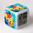 thumbnail image 1 of LISACANN LED Alarm Clock Pokémon Pattern Creative Desk Table Clock Glowing Electronic Colorful Digital Clock for Unisex Adults Girl Boy Kids Children Toy Birthday Present Gift QQ610-739, 1 of 7
