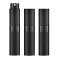 thumbnail image 1 of LISAPACK 8ML Atomizer Perfume Spray Bottle for Travel (3 PCS) Empty Cologne Dispenser, Portable Sprayer (Black), 1 of 6