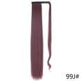 thumbnail image 1 of LISI GIRL 85cm Synthetic Long Straight Ponytail Hair Clip In Hair Extensions Blonde Brown Wrap Around Pony Hairpiece For Women, 1 of 10