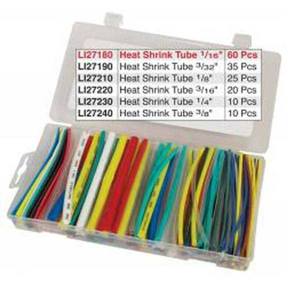 LISLE CORPORATION HEAT SHRINK TUBE 1/16" 60PCS