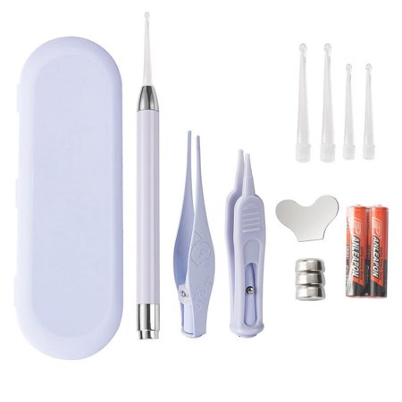 LISM LED Light Ear Nose Clip Children Infant Ear Cleaner Kit
