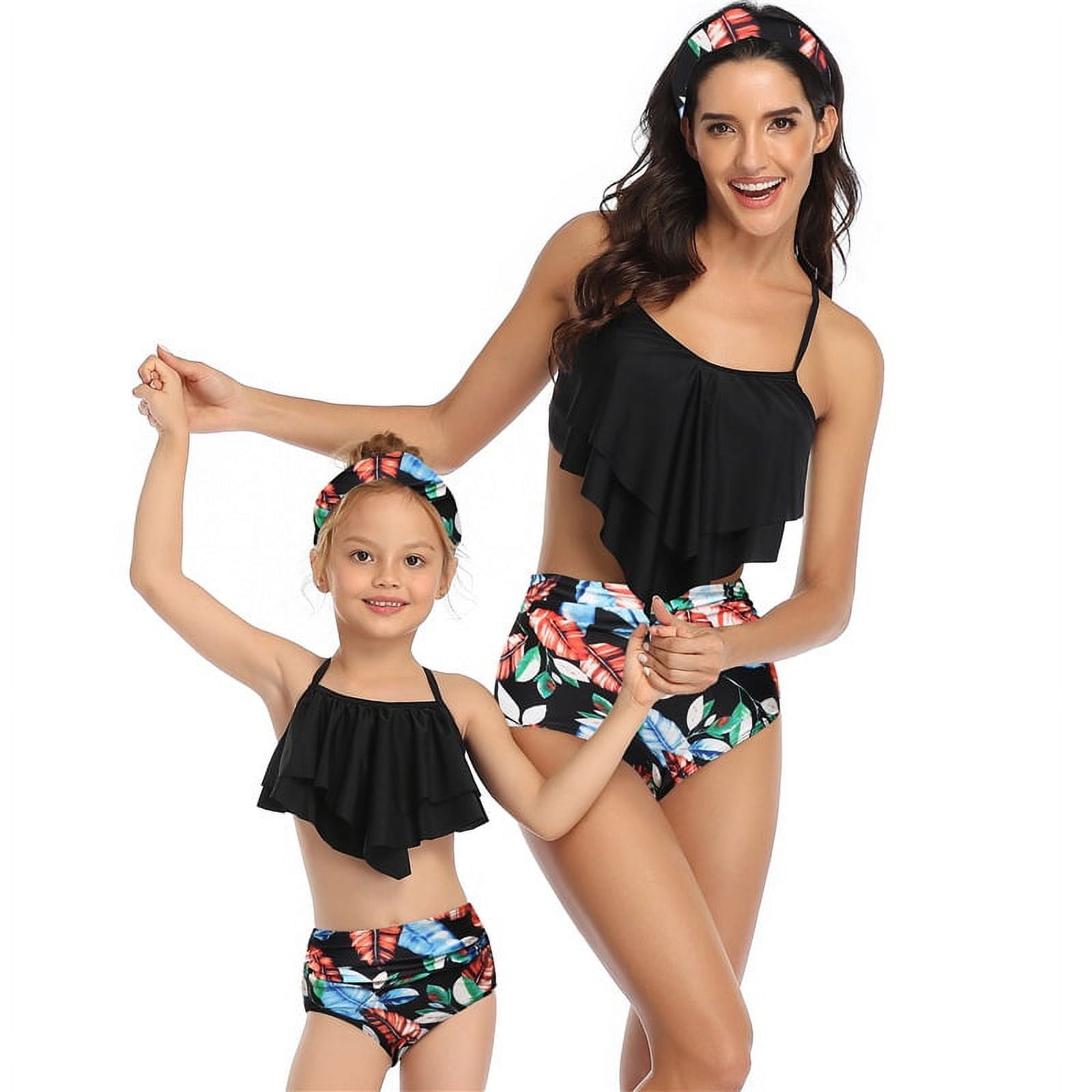 LISM S-XL Two Piece Family Matching Swimsuit Parent-Child Bikini