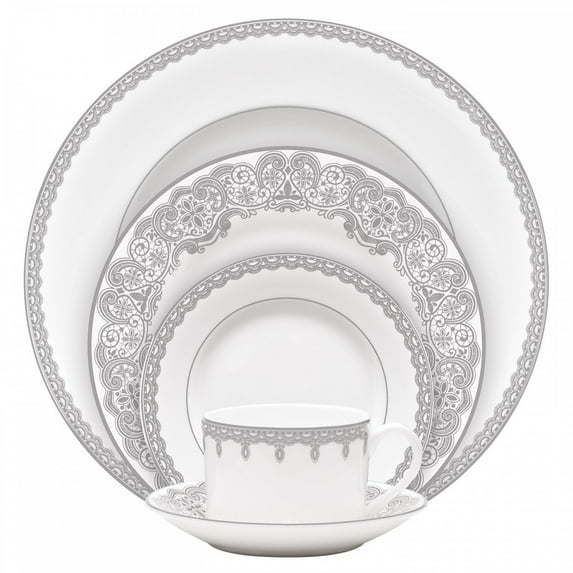 Waterford Lismore Lace Platinum 5 Piece Place Setting