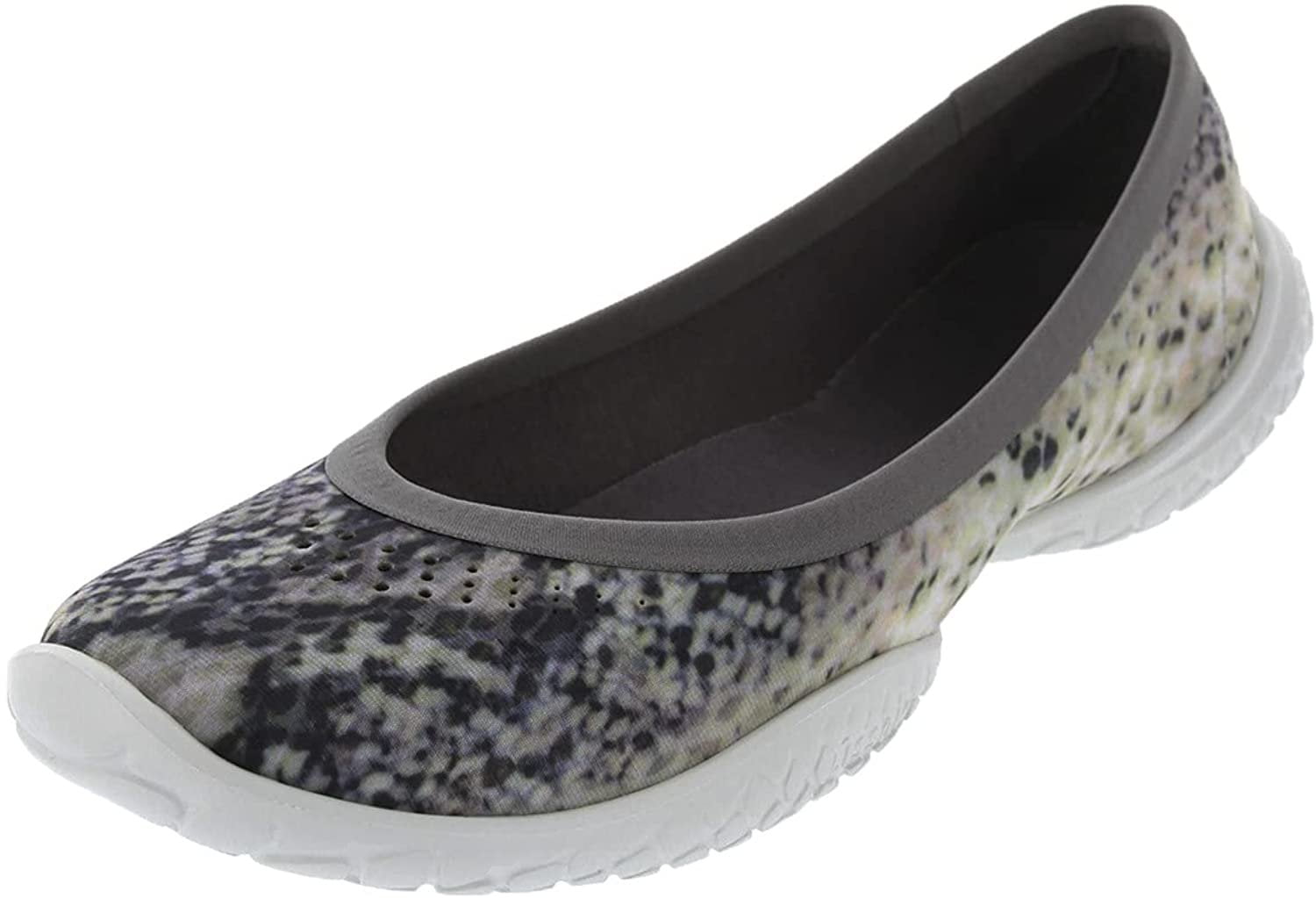 LISSOM Women's Flyte Grey Python Printed Slip-On Shoes - Lightweight ...