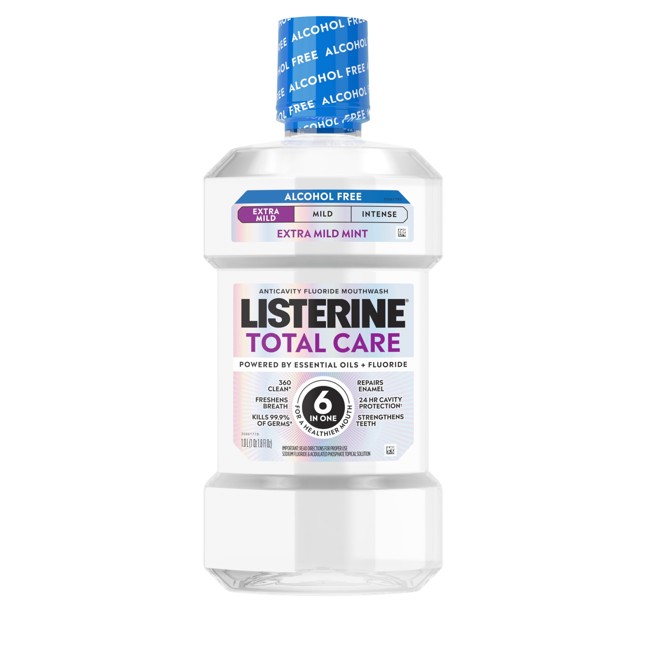Listerine Total Care Extra Mild Alcohol-Free Anticavity Mouthwash 1L