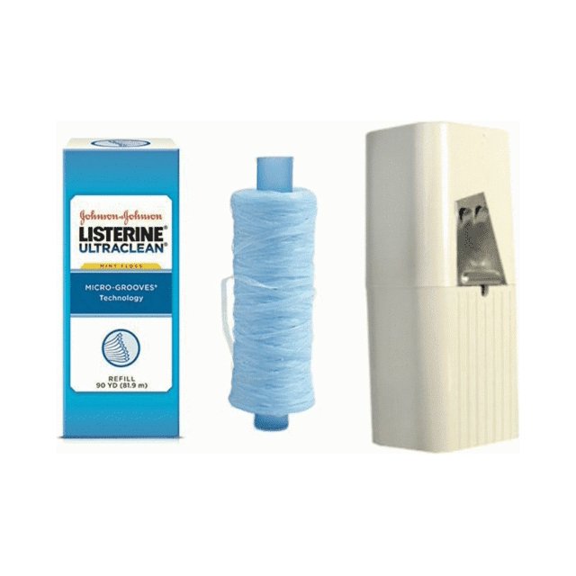LISTERINE Ultraclean Mint ShredResistant Dental Floss Refill 90 Yard