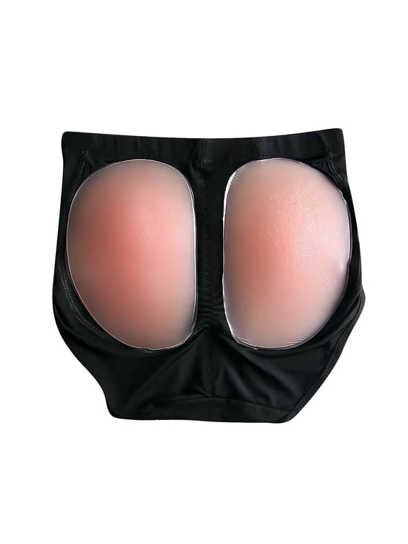 Buttocks Pads, Silicone Hip Pads, Silicone Butt Pads for Women, Butt Pads for Bigger Butt, Fake Silicone Butt Black L