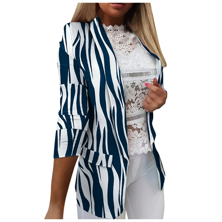 Fashion Lapel Vertical Striped Overcoat Fashion Lapel Vertical Striped Overcoat