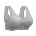 thumbnail image 1 of LISTHA Daisy Bras for Older Women, Daisy Bra, Daisy Bra for Seniors Front Closure, Comfortable No Wire Convenient Buckle Bra Light Gray 42, 1 of 3