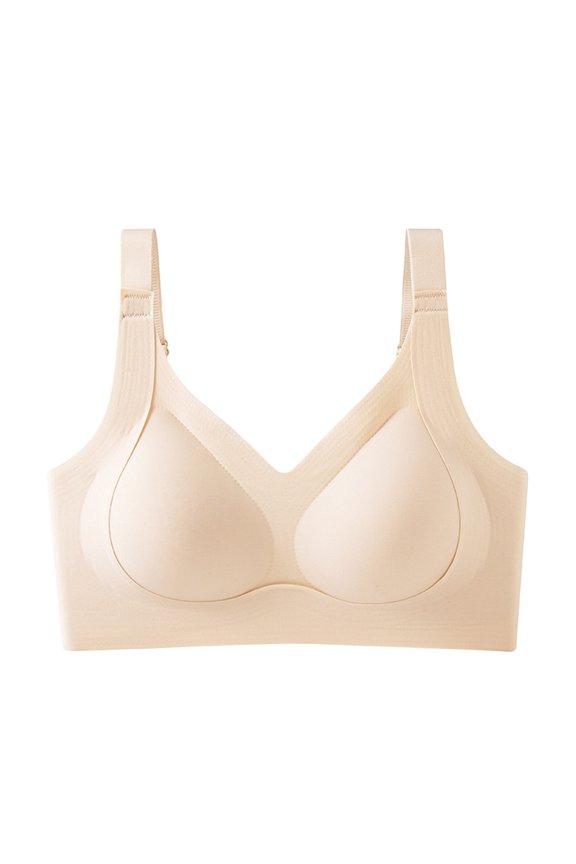 Mastectomy Bra for Breast Prosthesis Breast Forms Artificial Breasts Underwire Padded Wireless Bra Beige M