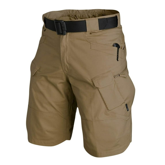 LISTHA Mens Tactical Shorts 11" Waterproof Hiking Fishing Breathable Quick Dry Cargo Short Shorts Regular Brown L