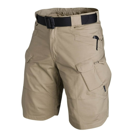 LISTHA Mens Tactical Shorts 11" Waterproof Hiking Fishing Breathable Quick Dry Cargo Short Shorts Regular Khaki 2XL