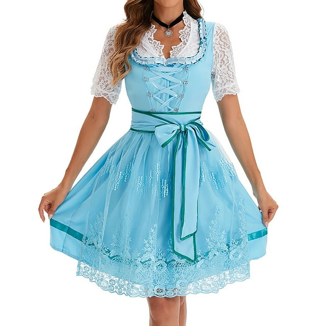LISTHA Oktoberfest Outfits Women, Costume Dirndl Dresses Women