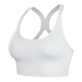 thumbnail image 1 of LISTHA Sports Bra High Impact Adjustable Criss Cross Back, Full Support for Large Bust No Bounce White XL, 1 of 3