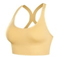 thumbnail image 1 of LISTHA Sports Bra High Impact Adjustable Criss Cross Back, Full Support for Large Bust No Bounce Yellow XL, 1 of 5