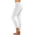 thumbnail image 1 of LISTHA Warm Leggings for Women Elastic Waist Running Gym Yoga Pants Low Rise Tummy Control Workout Leggings White M, 1 of 8