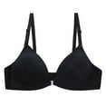 thumbnail image 1 of LISTHA Women's Racerback Front Closure Bra Plus Size Full Coverage Underwire Bras Black 34AB, 1 of 5