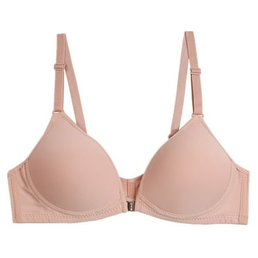 LISTHA Women's Racerback Front Closure Bra Plus Size Full Coverage Underwire Bras Complexion 34AB