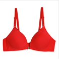 thumbnail image 1 of LISTHA Women's Racerback Front Closure Bra Plus Size Full Coverage Underwire Bras Red 32AB, 1 of 2