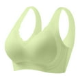 thumbnail image 1 of LISTHA Womens Wireless Push-Up Bra Ladies Lifting Wide Strap Seamless Bra Comfortable Full Coverage Shaping Sports Bras Light Green 3XL, 1 of 5