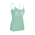 thumbnail image 1 of LISTHA Workout Tank Tops Woman Built In Bra Padded Adjustable Spaghetti Strap Camisole Tops Cotton Casual Workout Tops Turquoise M, 1 of 6