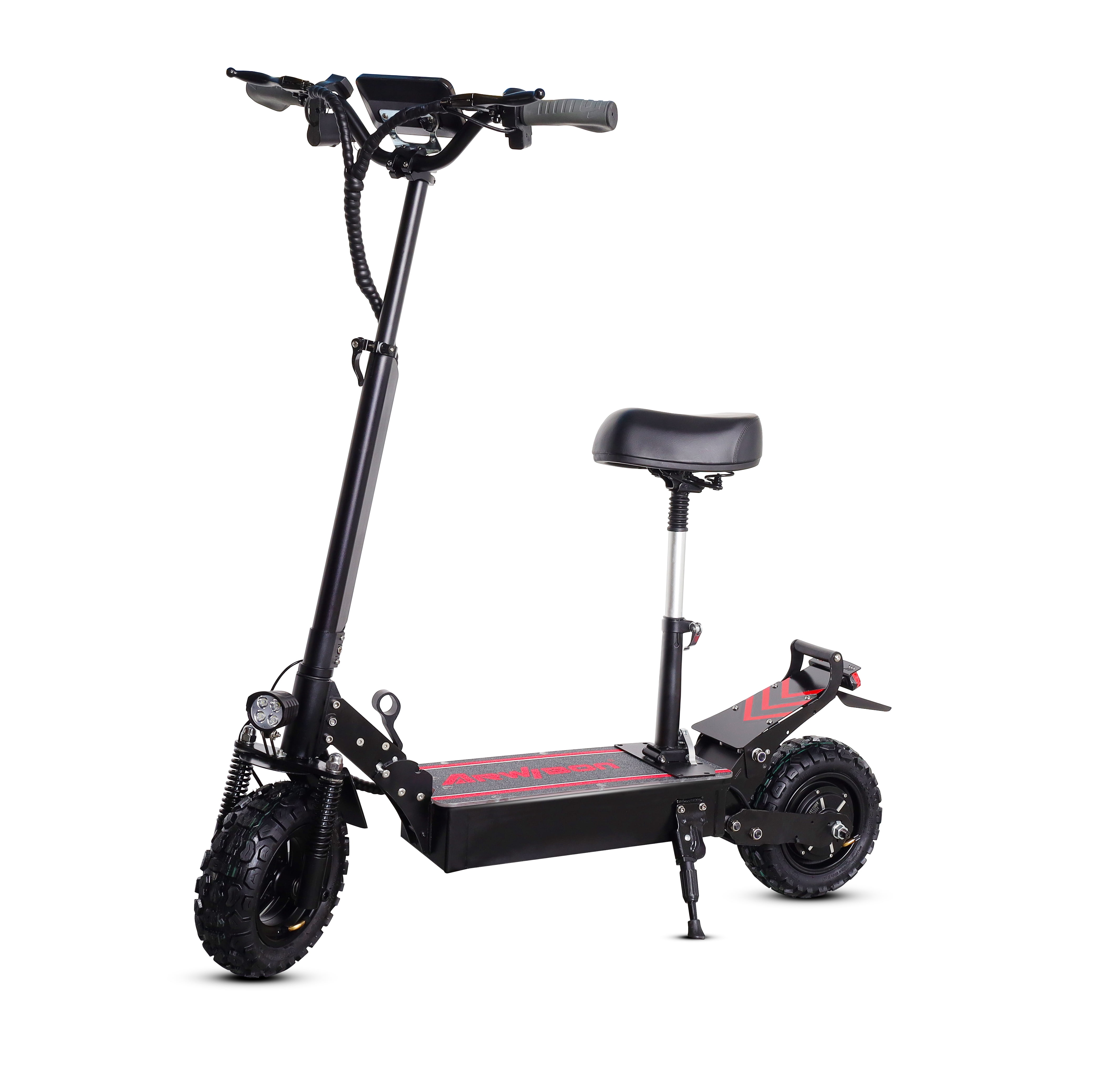 LISUEYNE Electric Scooter with Seat, 48V 16AH Adults Kick Scooter, Up