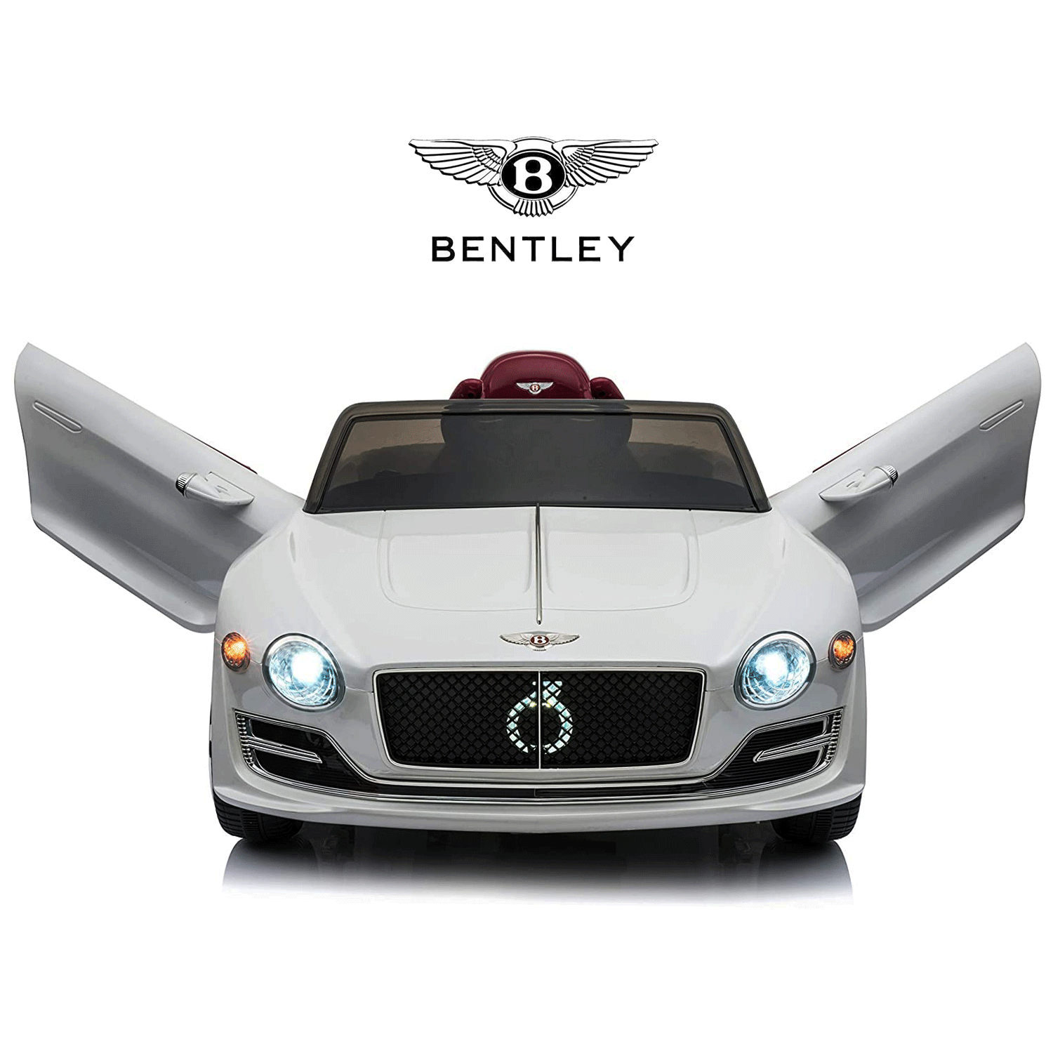 LISUEYNE Official Licensed Bentley Ride on Car, 12V Electric Car for