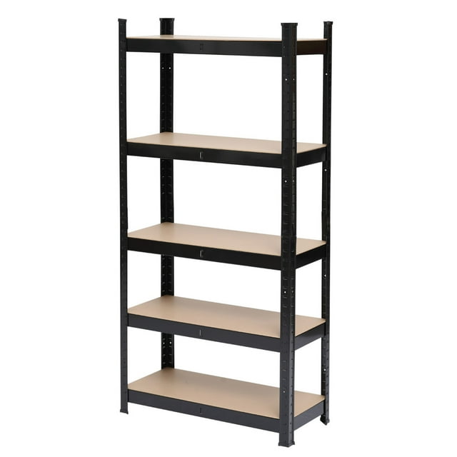 LISUEYNE Storage Shelving Unit, 5 Tier Metal Shelf, Adjustable Garage ...