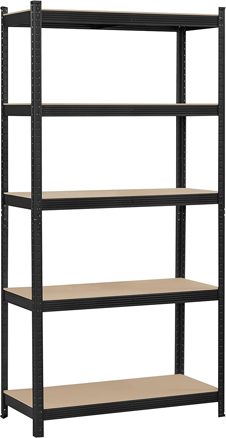 LISUEYNE Storage Shelving Unit,5 Tier Metal Shelf,Adjustable Height
