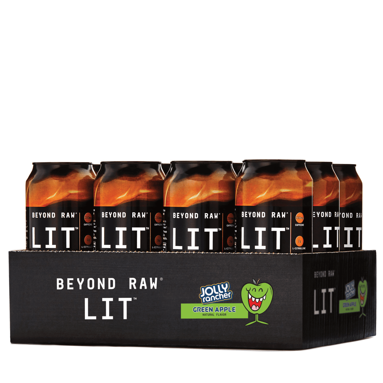 LIT™ OnTheGo PreWorkout, JOLLY RANCHER® Green Apple, 12 16OZ Cans