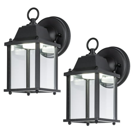 LIT-PaTH Electric Outdoor LED Wall Lantern (2 Count)