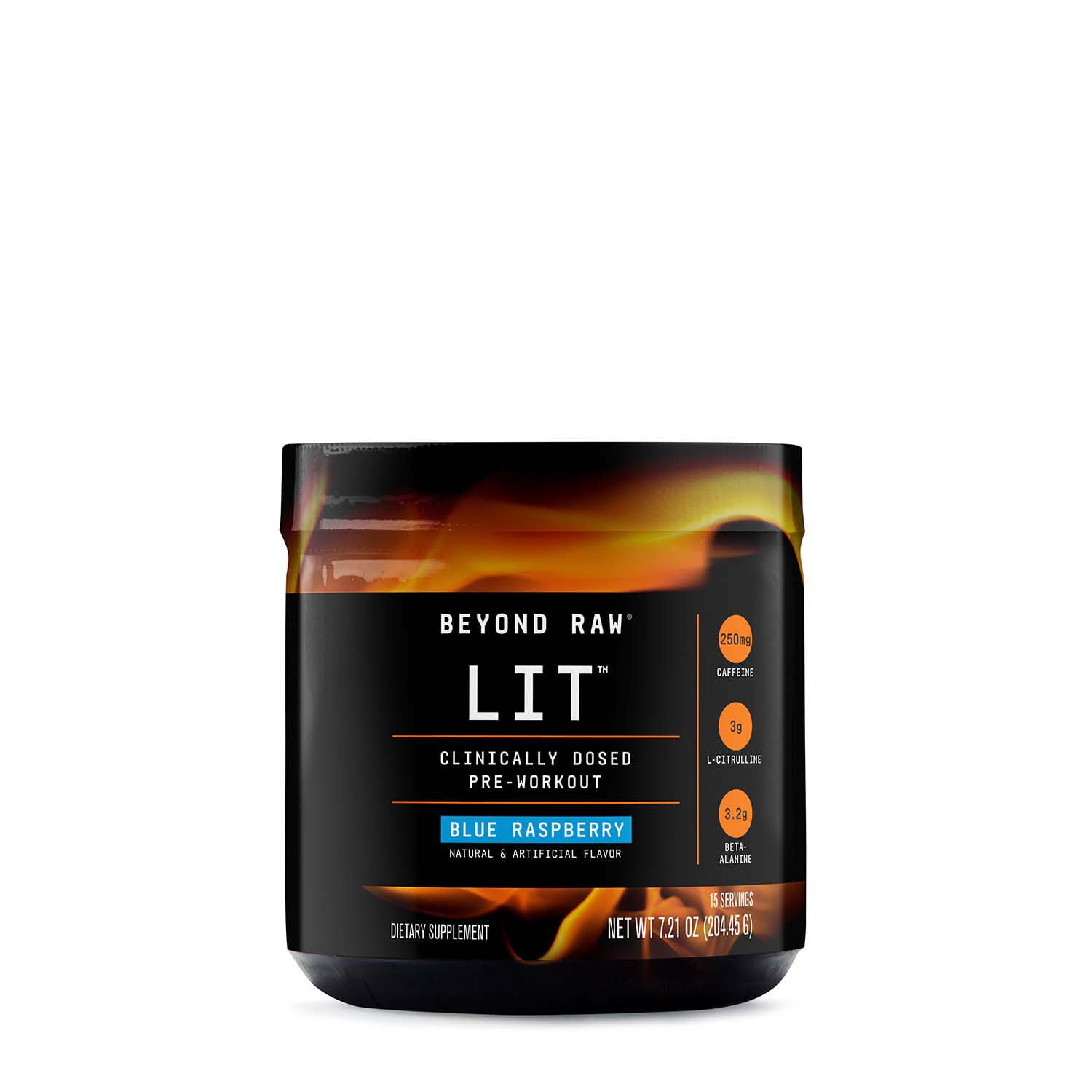 LIT™ PreWorkout, Blue Raspberry, 7.21 OZ