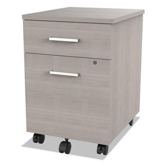 LIT Seven Series Mobile Pedestal Box & File Drawer, Ash