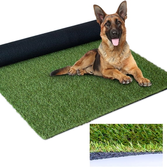 Grass Rug For Library LITA 10' x 20' Indoor Outdoor Artificial Grass Turf Rug for Patio ...
