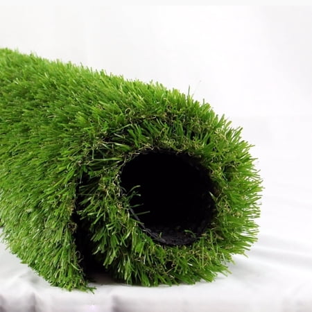 LITA 8' x 10' Artificial Grass Turf Green Thick Synthetic Fake Grass Outdoor Rug for Patio Balcony