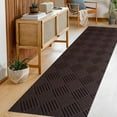 thumbnail image 1 of LITA Brown Runner Rugs 2' x 8' Indoor Anti-slip Carpet for Hallway Kitchen Laundry, 1 of 6