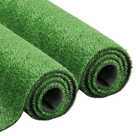 LITA Muti-Sizes Artificial Grass 5ftx24ft, 0.4" Indoor Outdoor Synthetic Grass Mat Fake Grass Rug