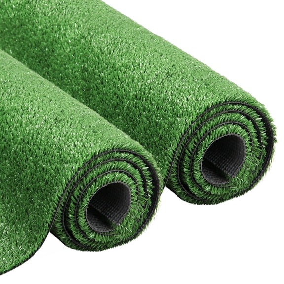 LITA Muti-Sizes Artificial Grass 9ftx65ft, 0.4" Indoor Outdoor Synthetic Grass Mat Fake Grass Rug