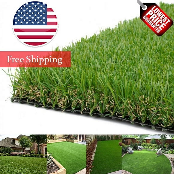 LITA Premium Artificial Grass 7' x 13' (91 Square Feet) Realistic Fake Grass Deluxe Turf Synthetic Turf Thick Lawn Pet Turf -Perfect for indoor/outdoor Landscape - Customized Sizes Available