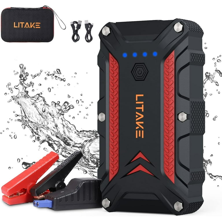 LITAKE Portable Jump Starter Battery Pack 12V 1500 Amp Motorcycle